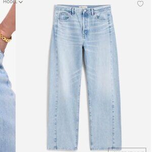 NWT Madewell Pieced Barrel Leg Jean Petite 29